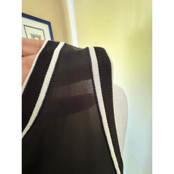 Rag & Bone Womens Sheer Navy Tank Top Nautical Size S Career Capsule Sailor Chic - Picture 8 of 16